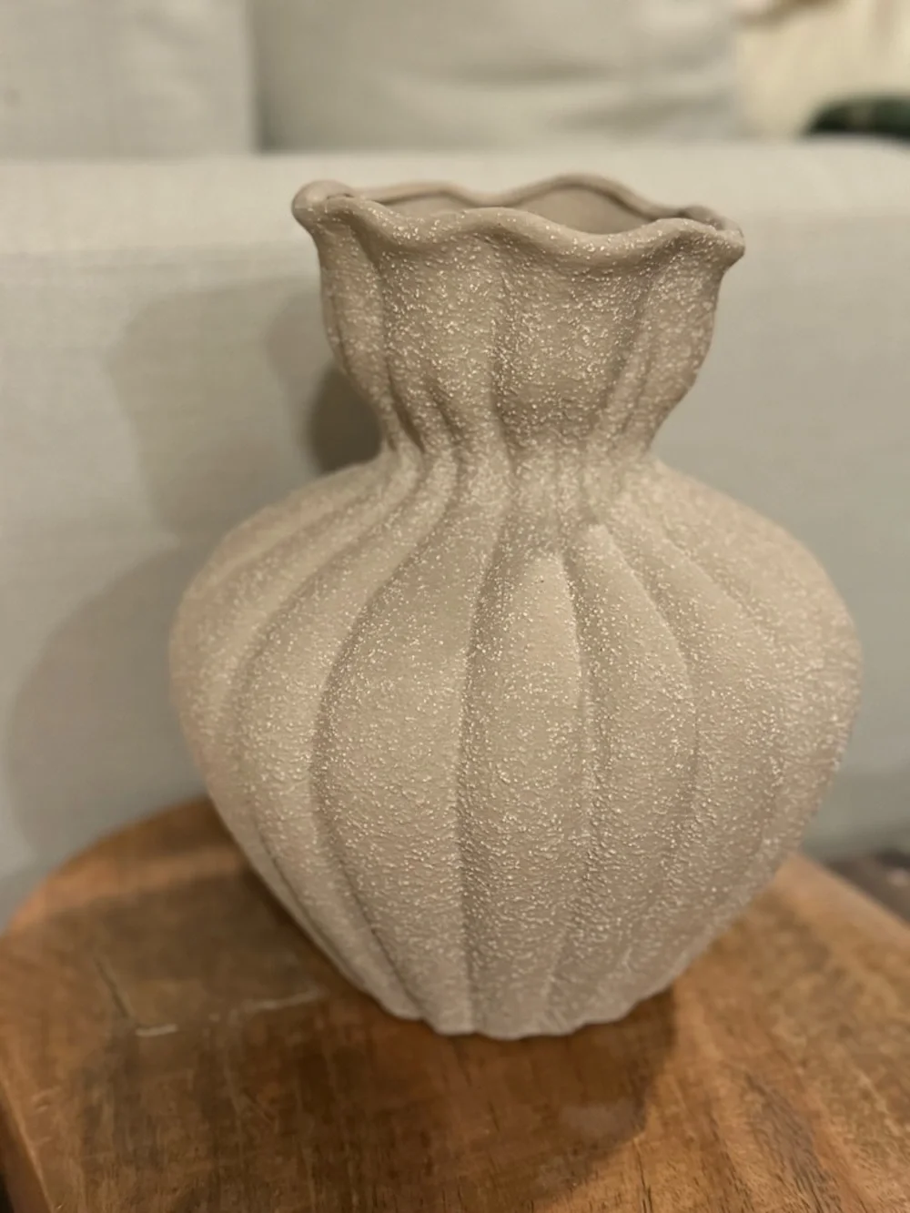 Rare  Sculptural Ceramic Vase | Unglazed Ceramic | Contemporary Vase 8”